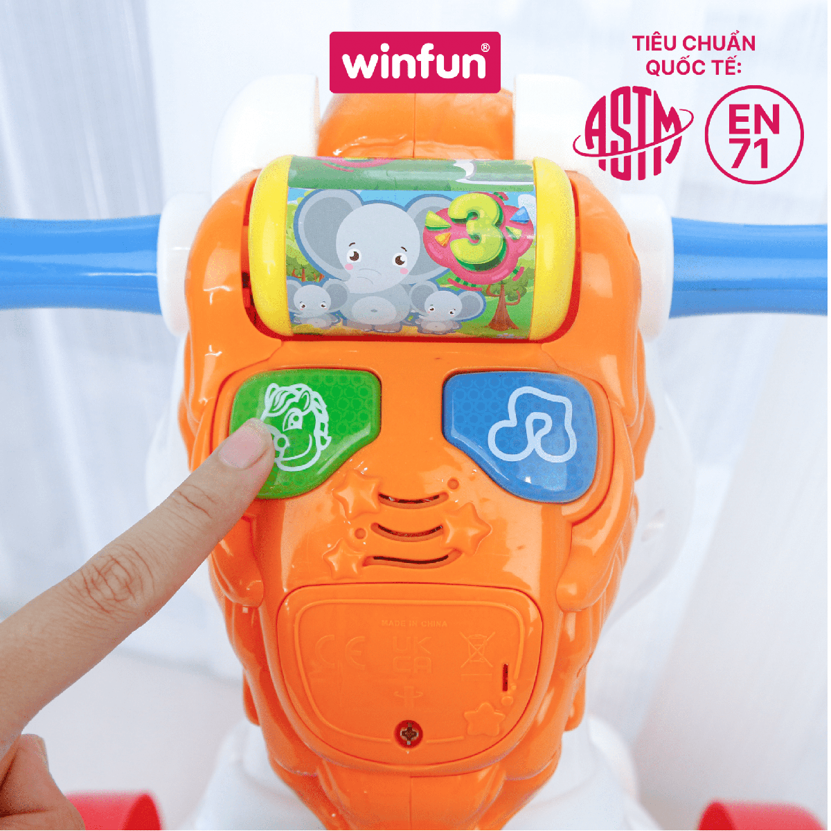 Ngựa Bập Bênh Xe Chòi Chân Winfun 0760-NL Phát Nhạc Ngựa Bập Bênh Xe Chòi Chân Winfun 0760-NL Phát Nhạc