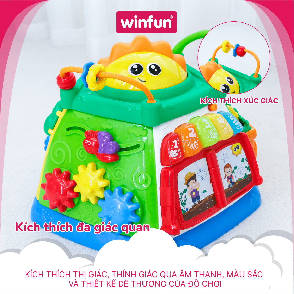 Hòn đảo lập phương phát nhạc Winfun 0631-NL Hòn đảo lập phương phát nhạc Winfun 0631-NL