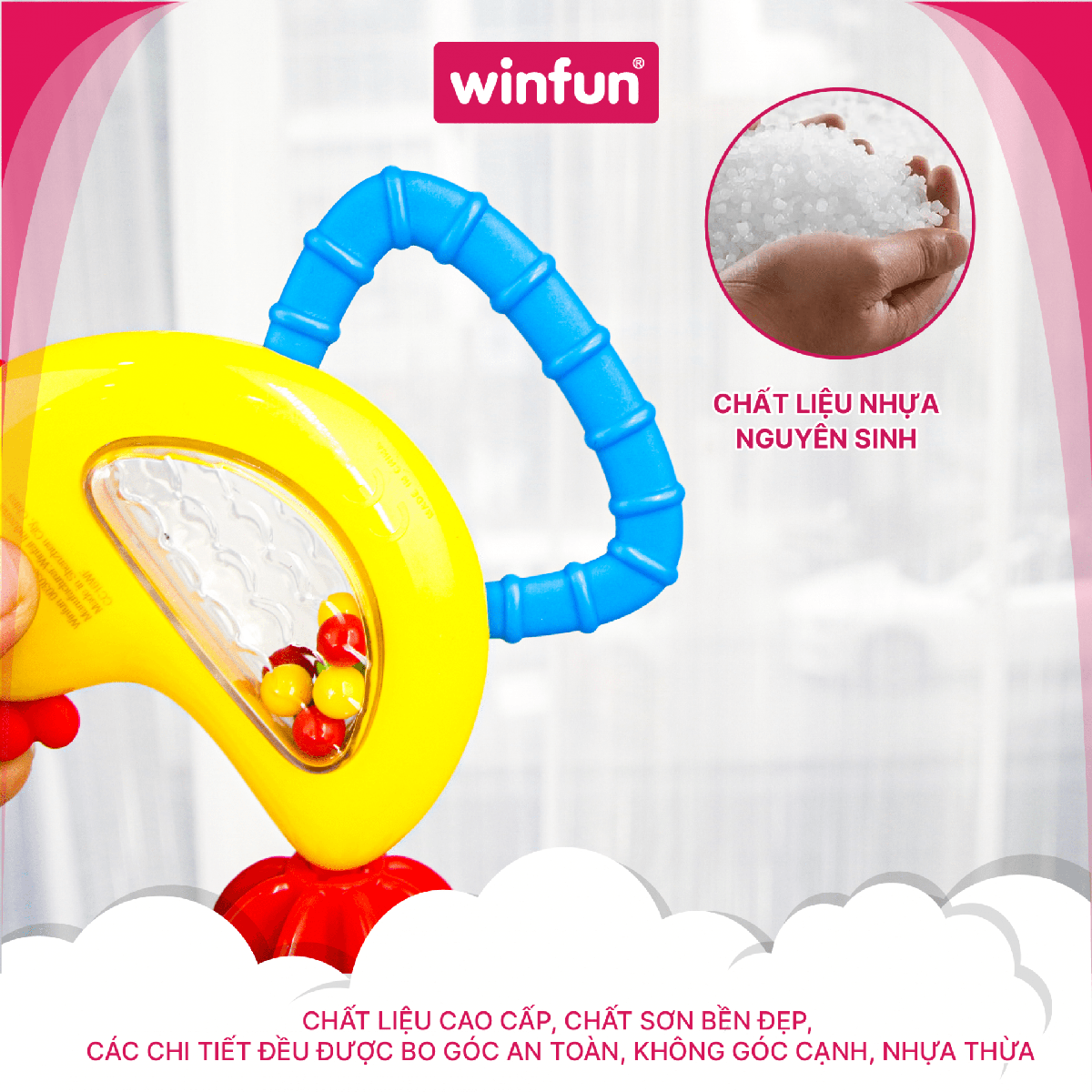 Set 3 đồ chơi xúc xắc gặm nướu Winfun 3030-NL – Cầu vồng, mây mưa đáng yêu, vừa chơi vừa gặm nướu Set 3 đồ chơi xúc xắc gặm nướu Winfun 3030-NL – Cầu vồng, mây mưa đáng yêu, vừa chơi vừa gặm nướu