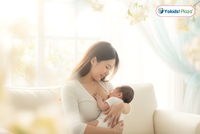 Bé bú lâu và thoải mái