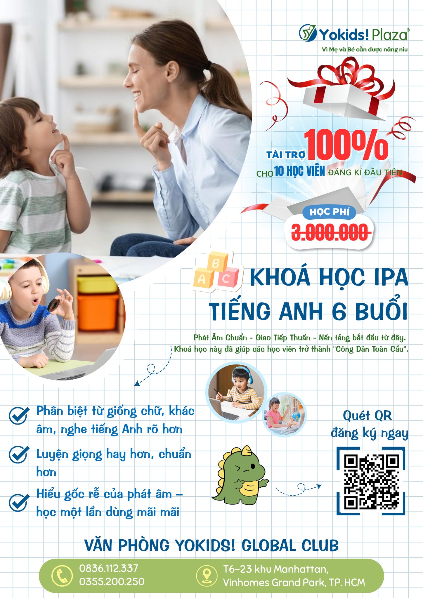 IPA miễn phí cho bé tại Vinhomes Thủ Đức