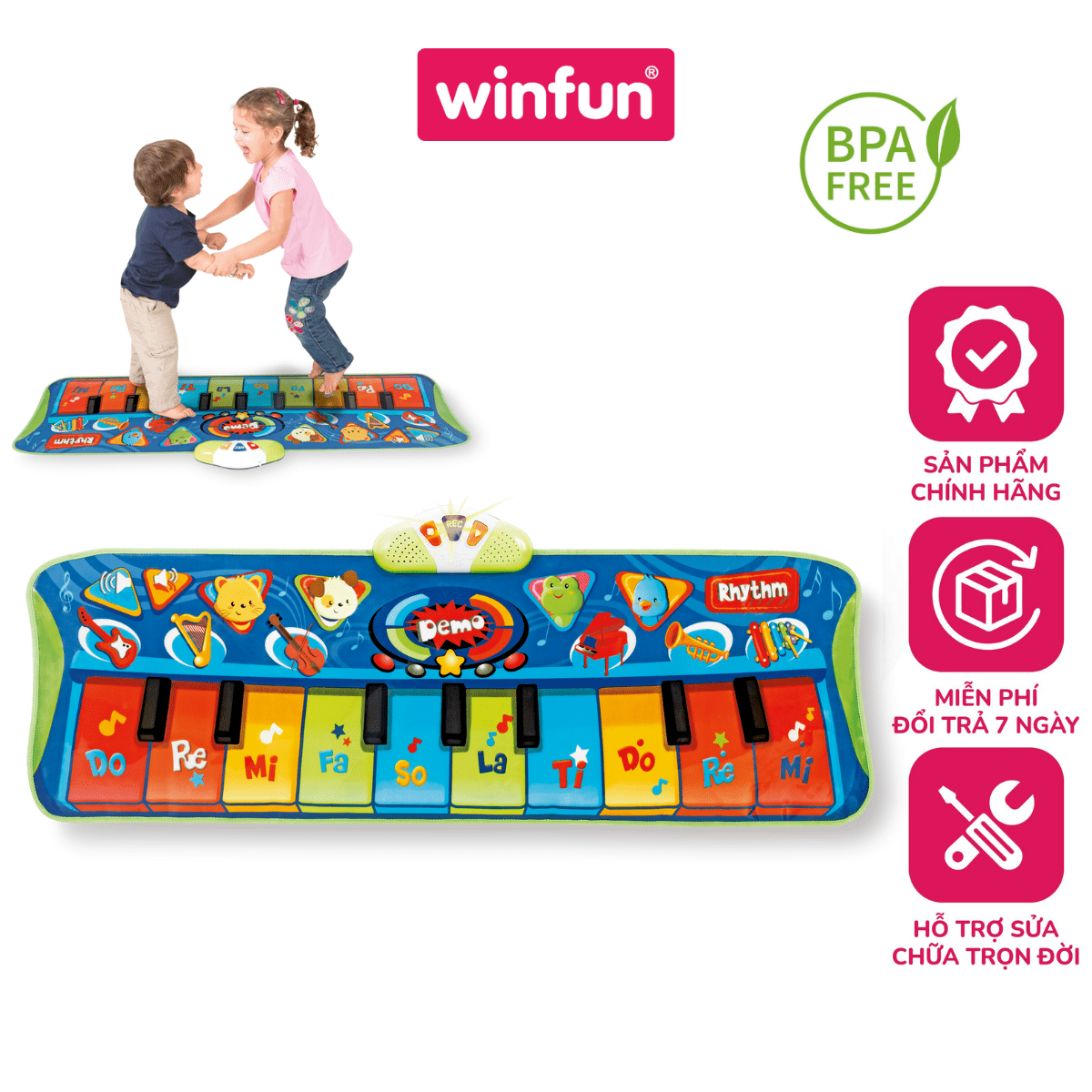 Thảm nằm chơi cho bé - Thay đổi theo từng giai đoạn phát triển của bé - Winfun 710000-NL Thảm nằm chơi cho bé - Thay đổi theo từng giai đoạn phát triển của bé - Winfun 710000-NL