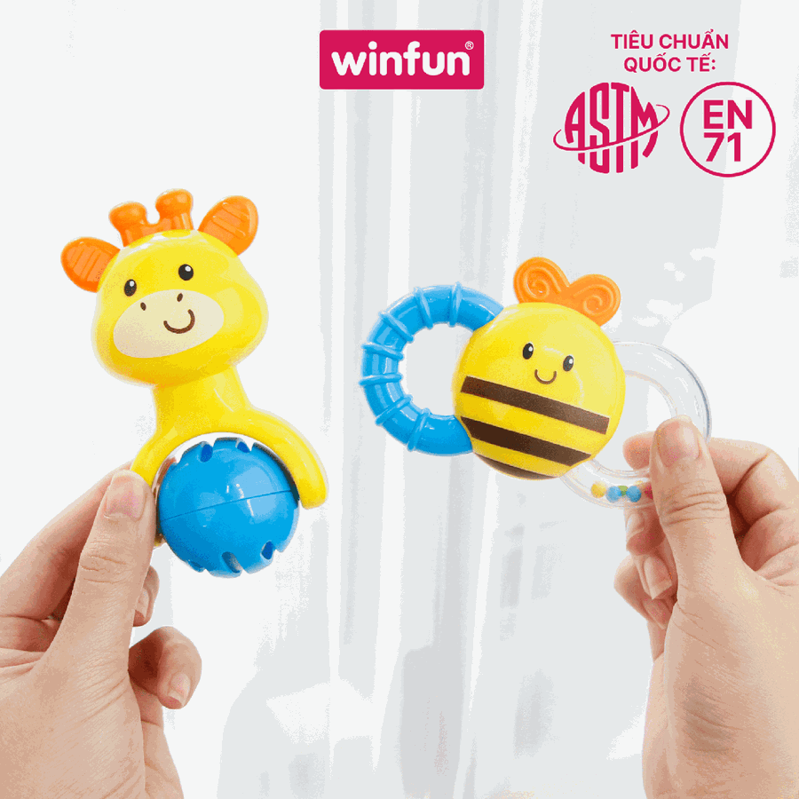 Set 4 Đồ Chơi Xúc Xắc Gặm Nướu Winfun 0634-NL Cho Bé