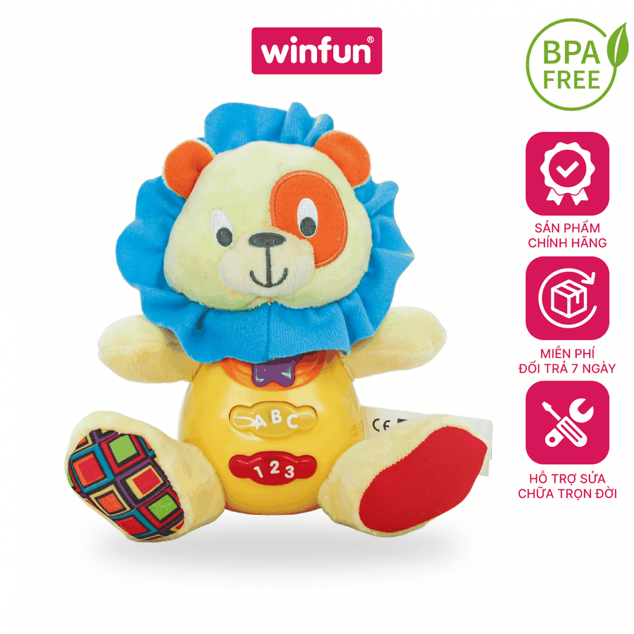 Đồ chơi sơ sinh Winfun 0691-01 – Sư tử phát nhạc, học tiếng Anh vui nhộn