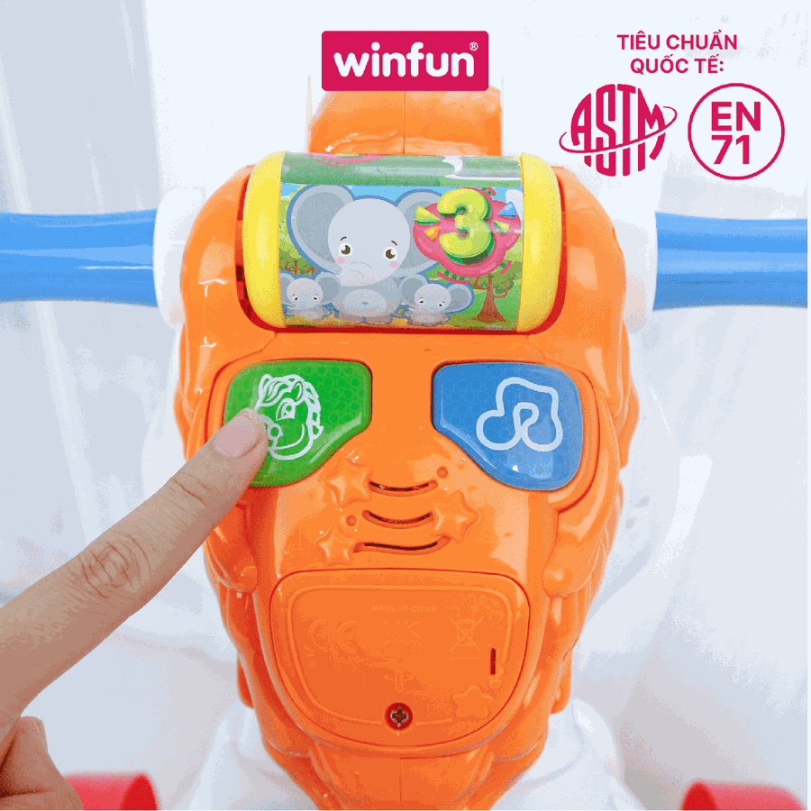 Ngựa Bập Bênh Xe Chòi Chân Winfun 0760-NL Phát Nhạc