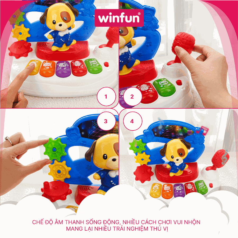 Đàn nhạc động vật Winfun 0796-NL – Nhảy theo nhịp điệu cùng Pu