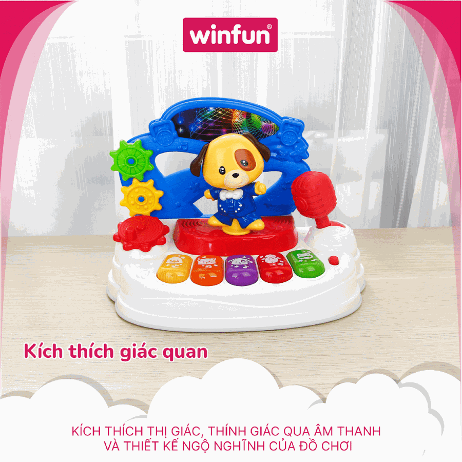 Đàn nhạc động vật Winfun 0796-NL – Nhảy theo nhịp điệu cùng Pu