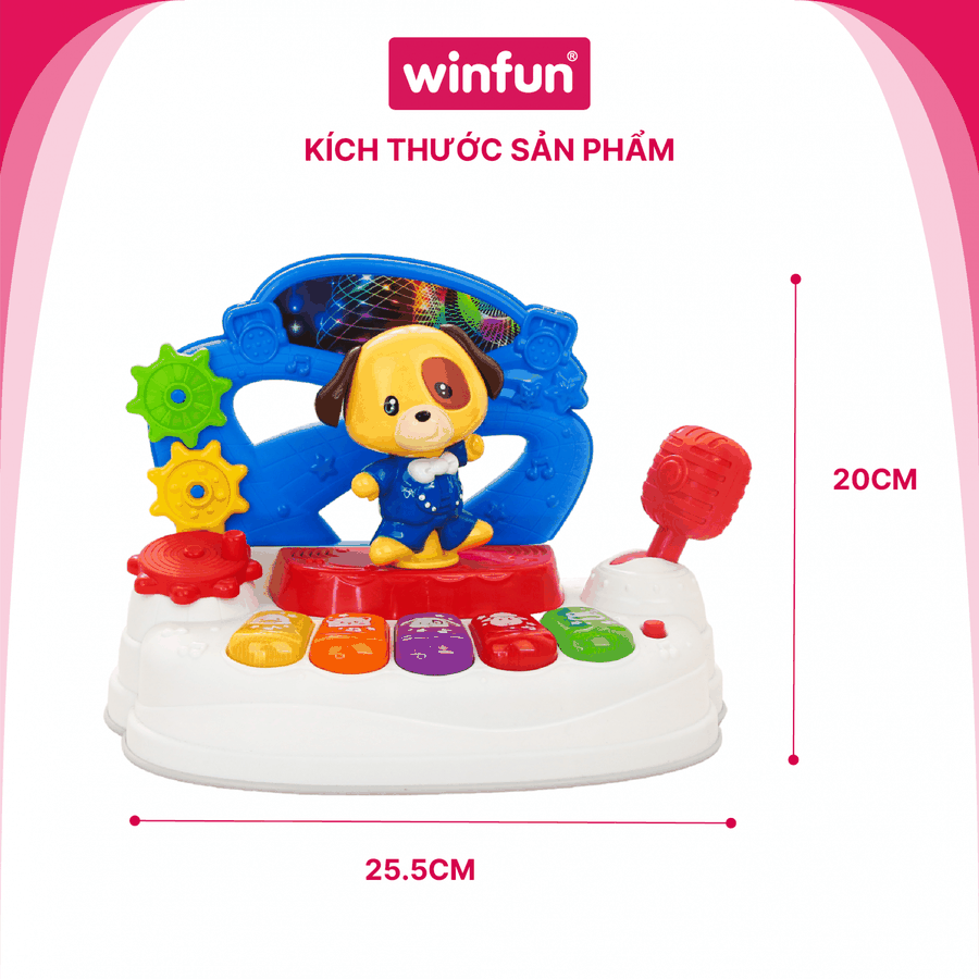 Đàn nhạc động vật Winfun 0796-NL – Nhảy theo nhịp điệu cùng Pu