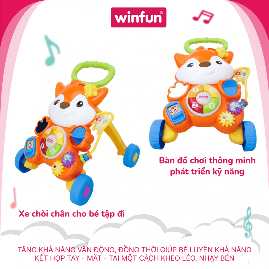 Xe tập đi kèm bàn nhạc Winfun 0878