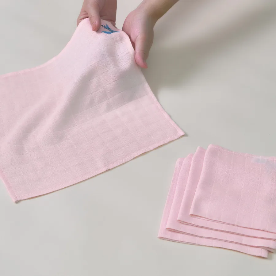 Set 5 khăn Bamboo hồng