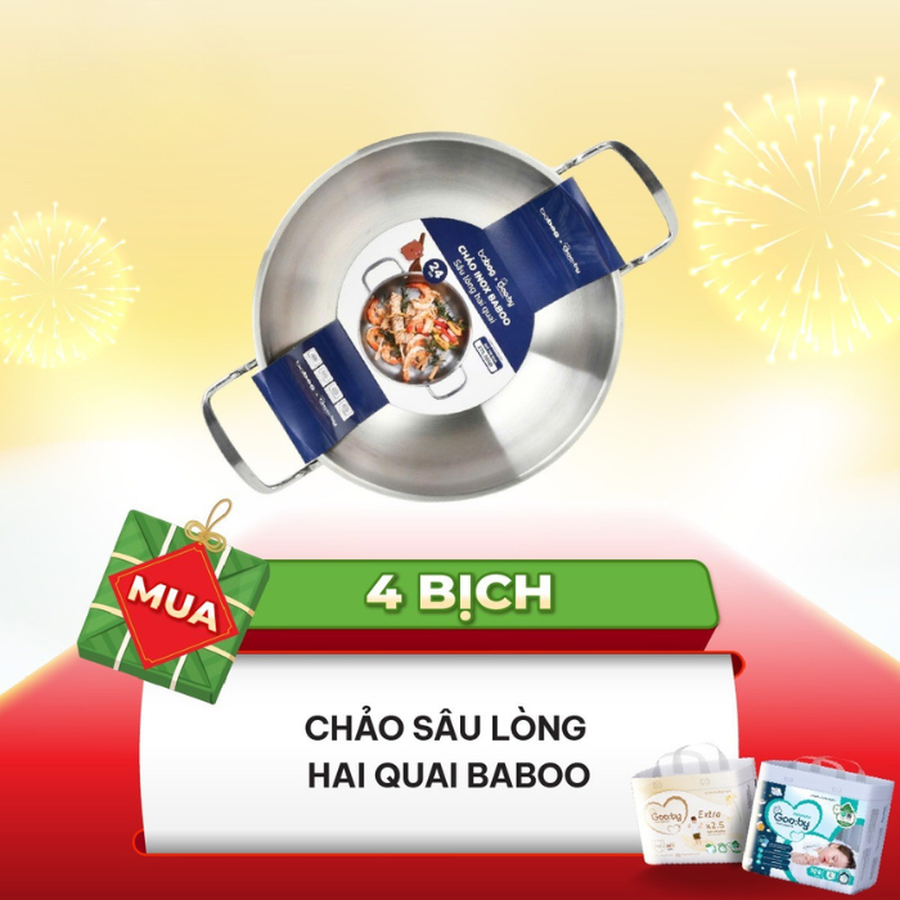 Cháo sâu lòng hai quai Baboo