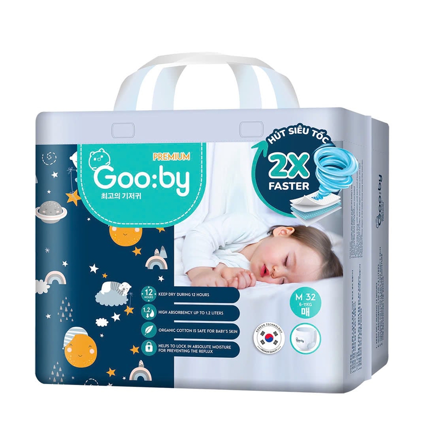 Combo 6 - 10 bỉm Gooby Premium