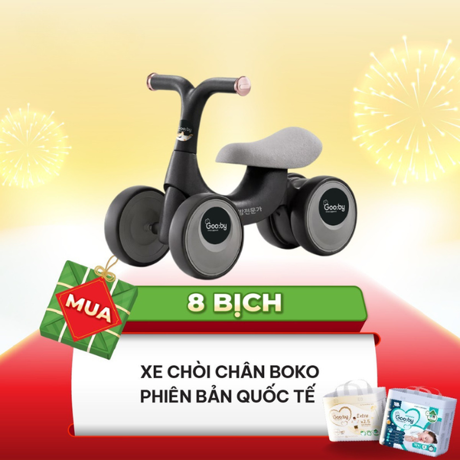 Xe chòi chân Boko phiên bản quốc tế