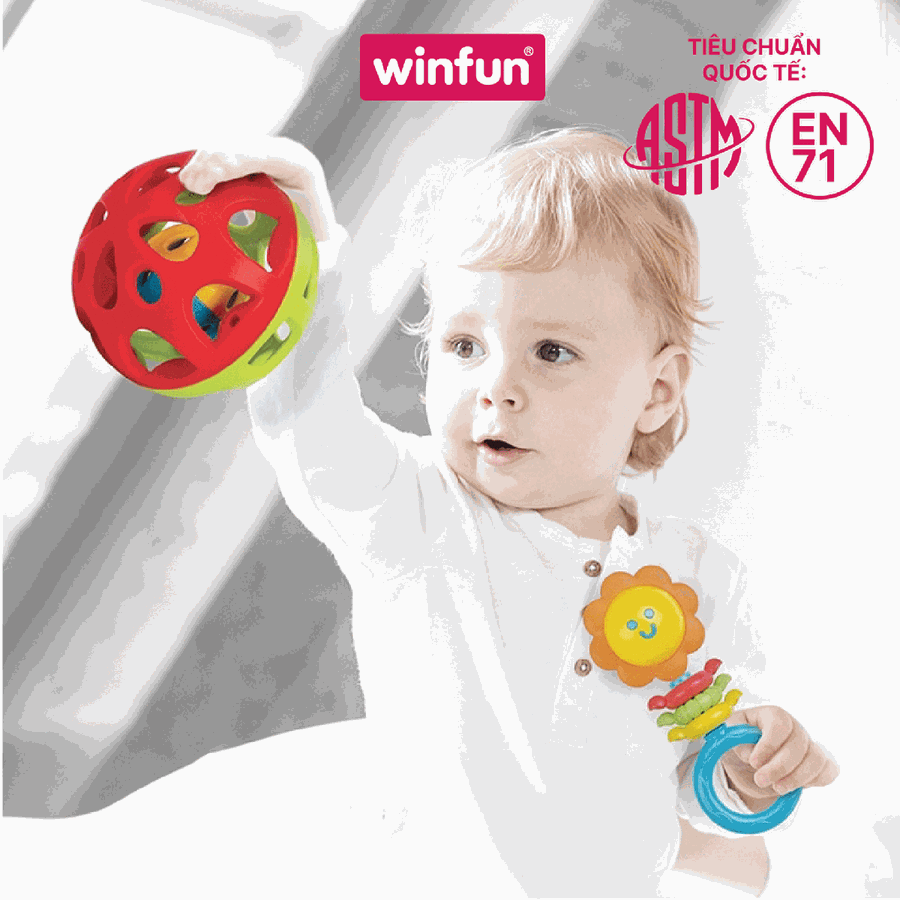 Set quà tặng đồ chơi sơ sinh Winfun 3035-NL – Bộ 4 món đa năng, vừa chơi vừa phát triển kỹ năng