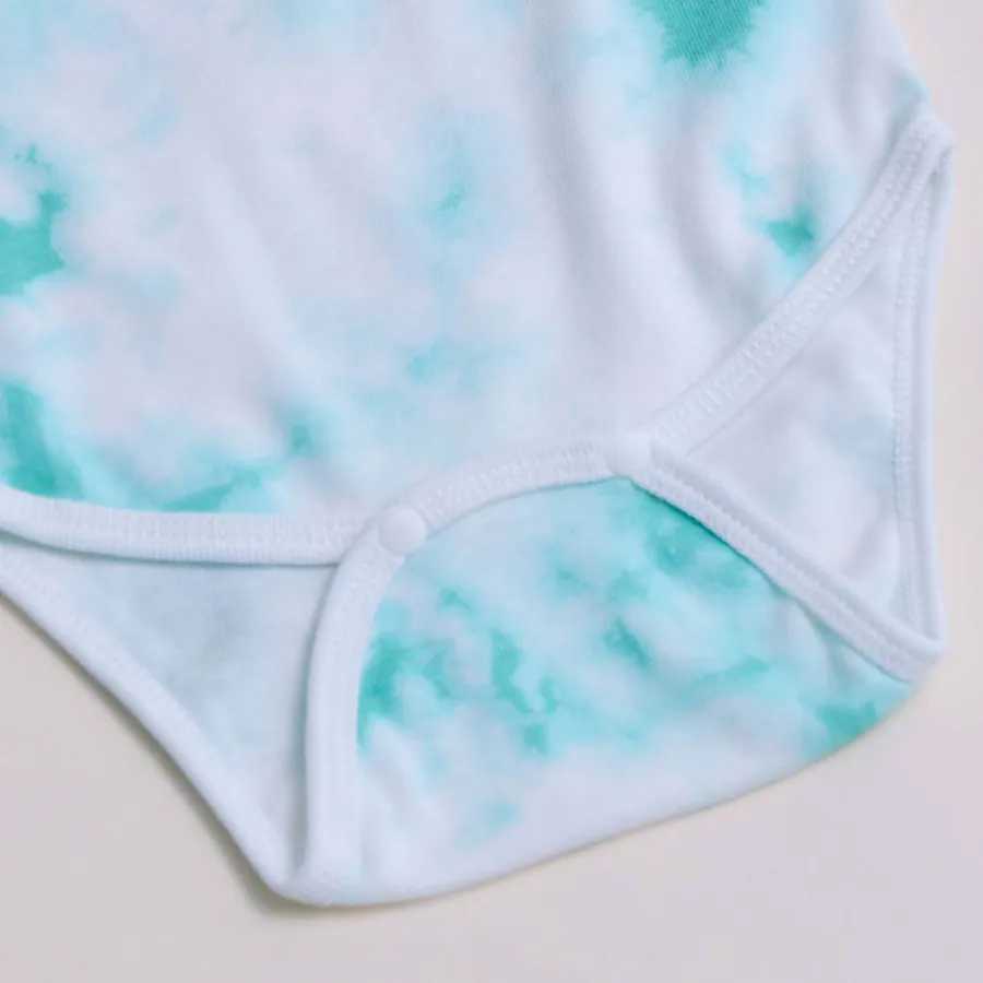 Áo Bodysuit Loang Xanh Cho Trẻ Sơ Sinh