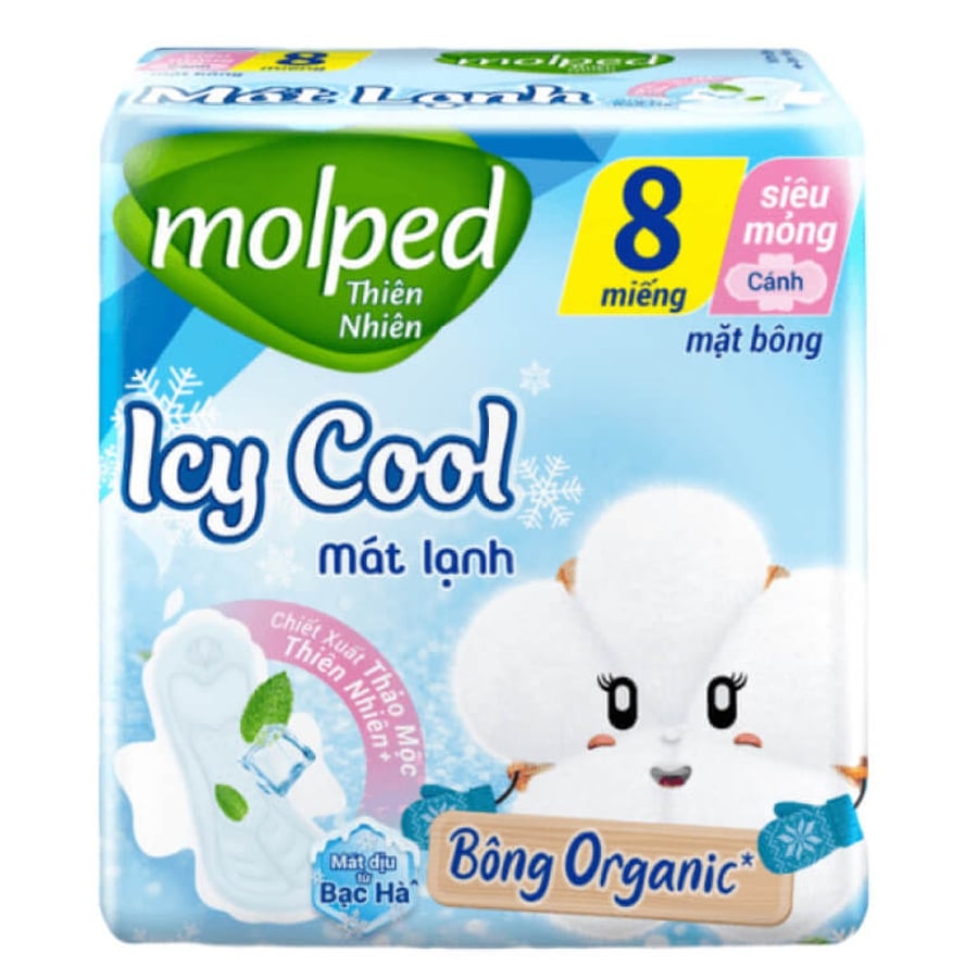 Băng vệ sinh Molped mát lạnh siêu mỏng cánh 23cm