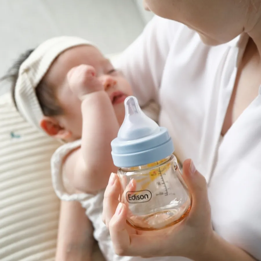 Bình sữa Edison PPSU 160ml Xanh