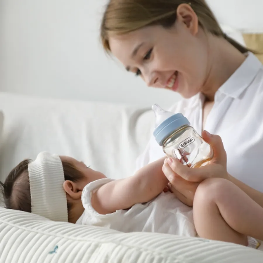 Bình sữa Edison PPSU 160ml Xanh