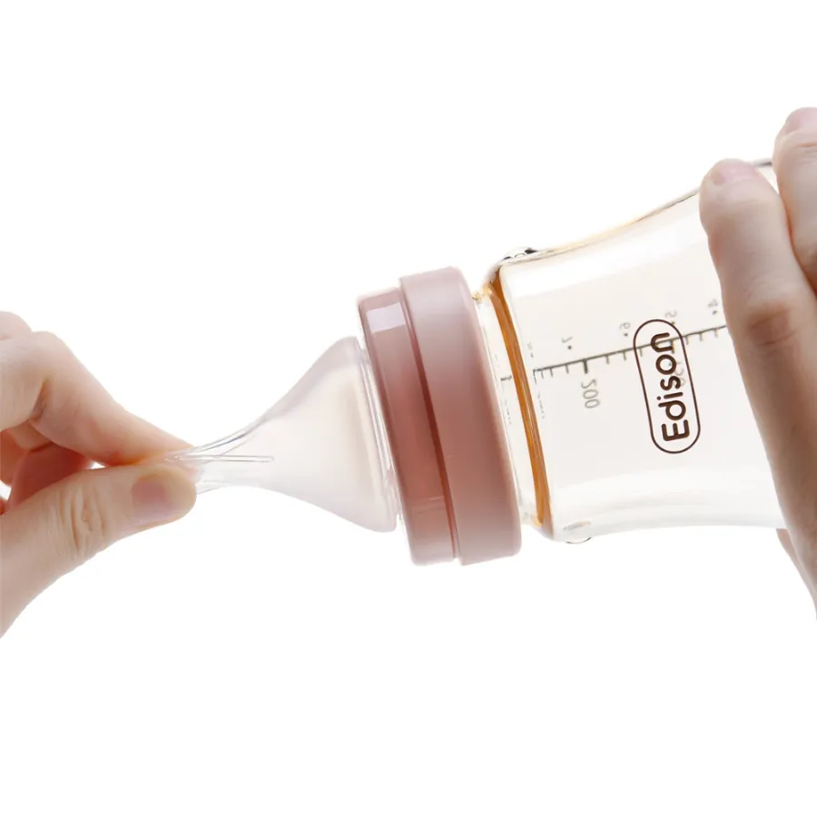 Bình sữa Edison PPSU 240ml hồng