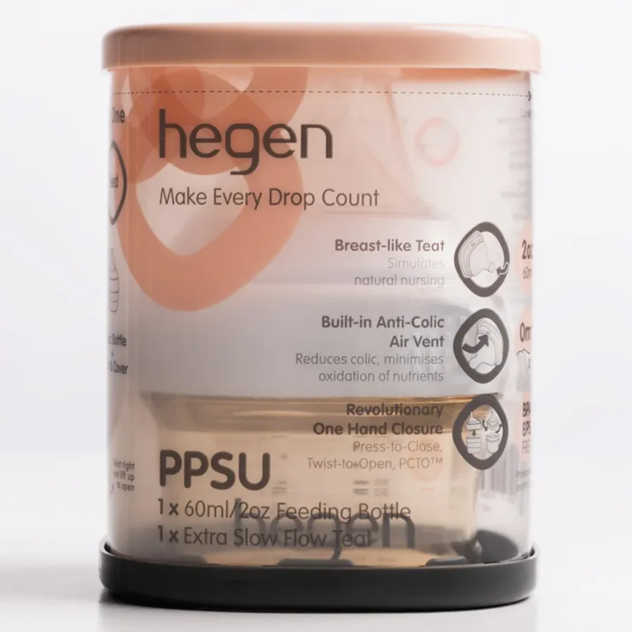 Bình sữa Hegen PPSU 60ml (0–1 tháng)