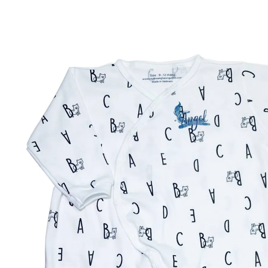Bộ bodysuit 14 nút chữ ABC