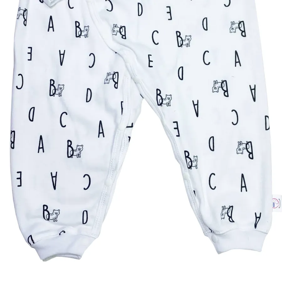 Bộ bodysuit 14 nút chữ ABC