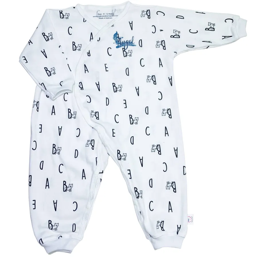 Bộ bodysuit 14 nút chữ ABC