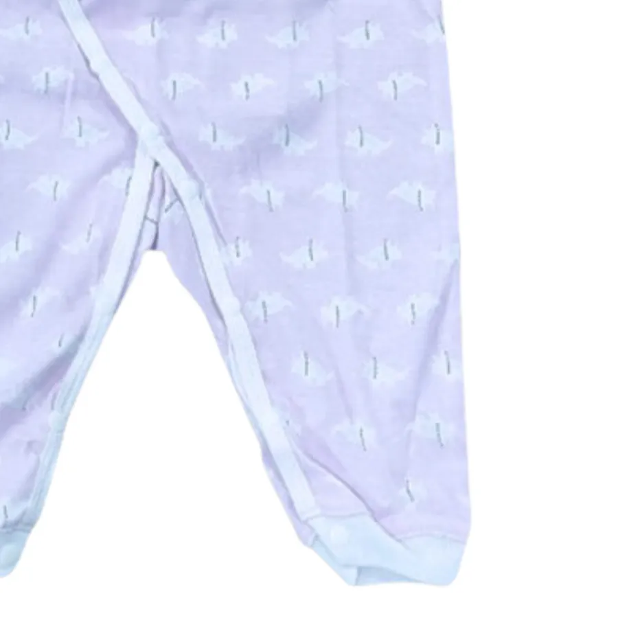 Bộ bodysuit 14 nút khủng long hồng