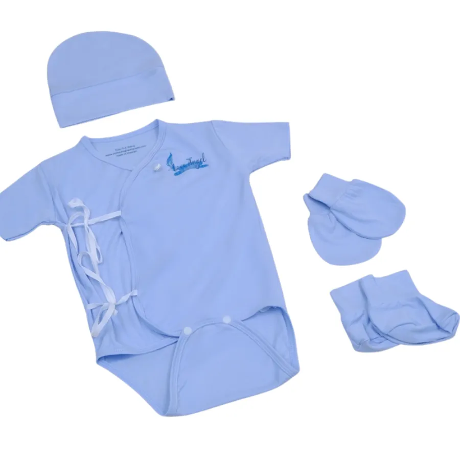Bộ bodysuit dây xanh bamboo