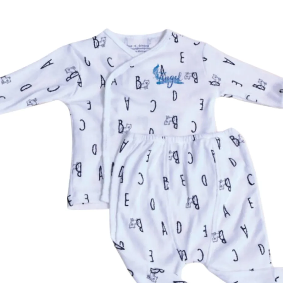 Bộ dài nút cài lệch chữ abc