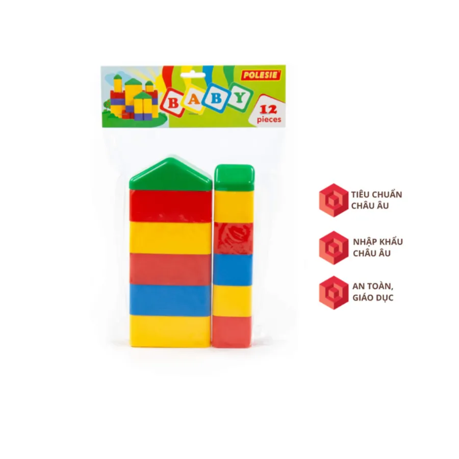 Bộ Lắp Ghép Sáng Tạo Nhiều Chi Tiết Cho Bé 12 chi tiết PLS