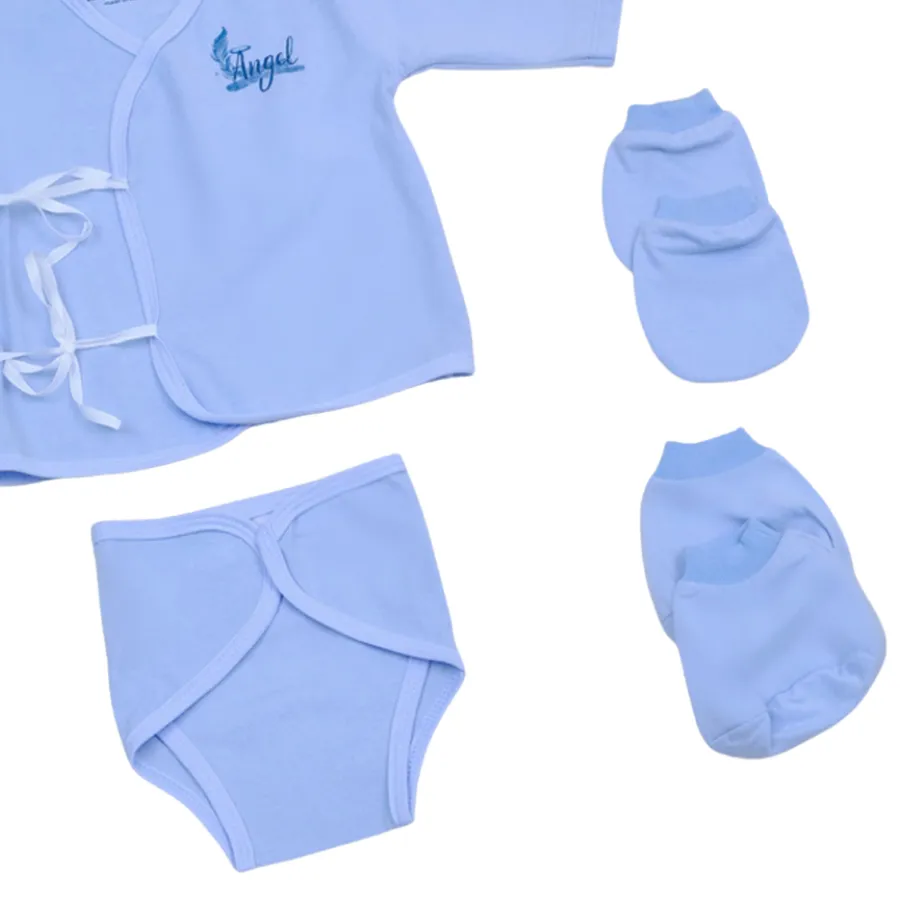 Bộ sơ sinh tả rời màu xanh