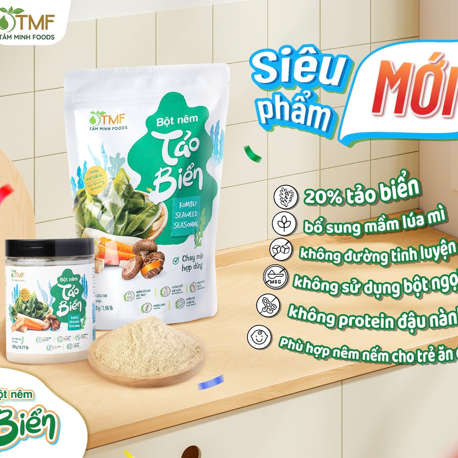 Bột nêm tảo biển 350g (hũ)