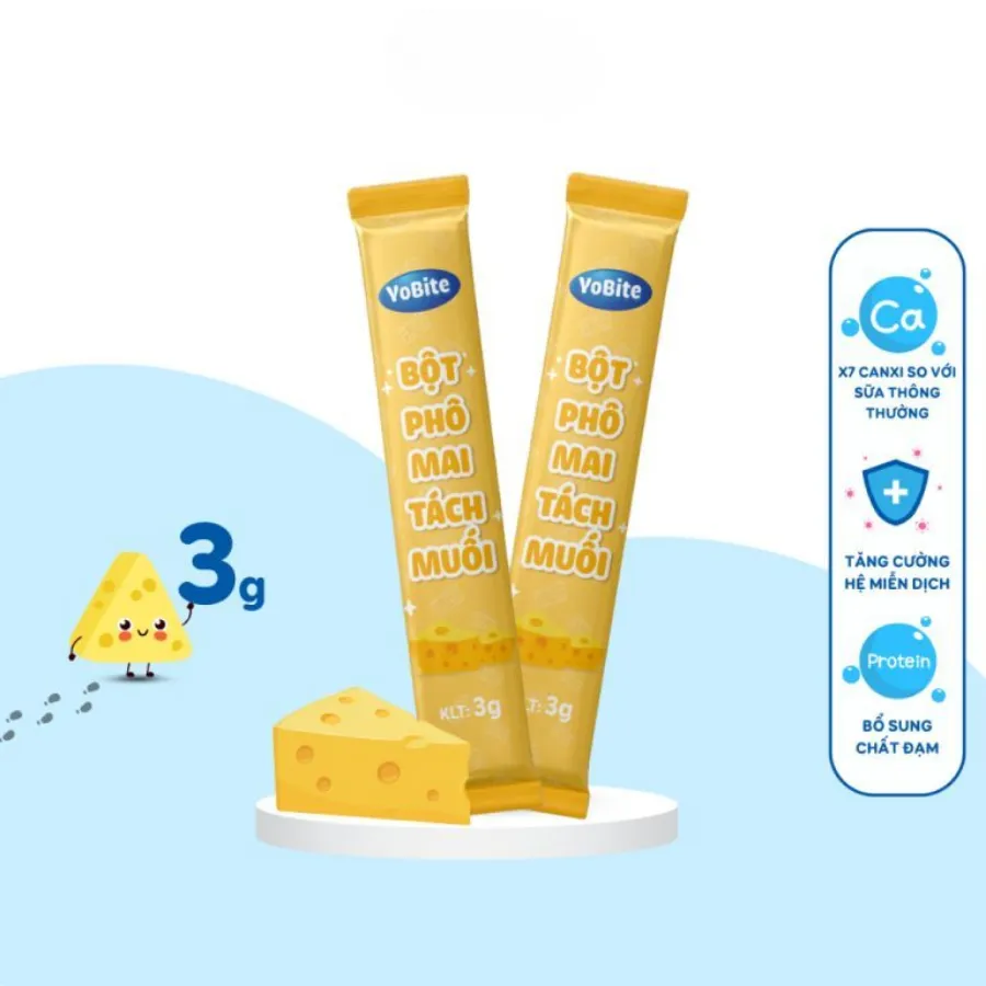 Bột Phô Mai Tách Muối YoBite Cho Bé – 21g
