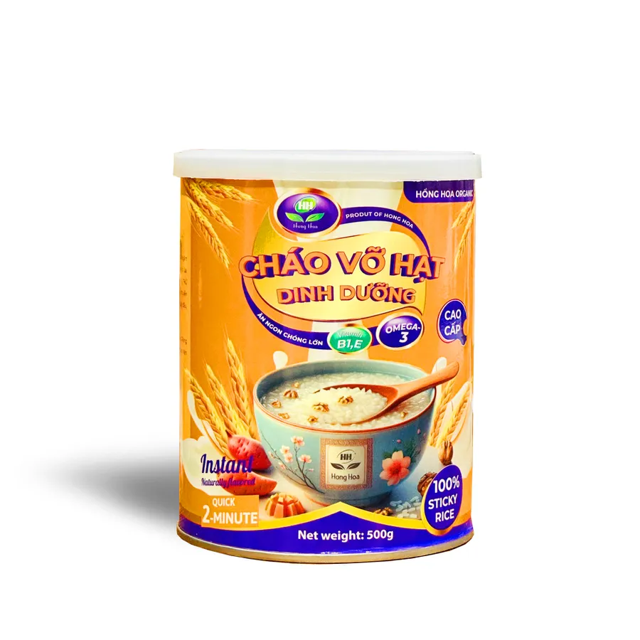Cháo Vỡ Hạt Dinh Dưỡng Hồng Hoa Organic