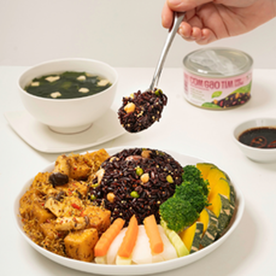 Cơm gạo tím dinh dưỡng ăn liền 160g