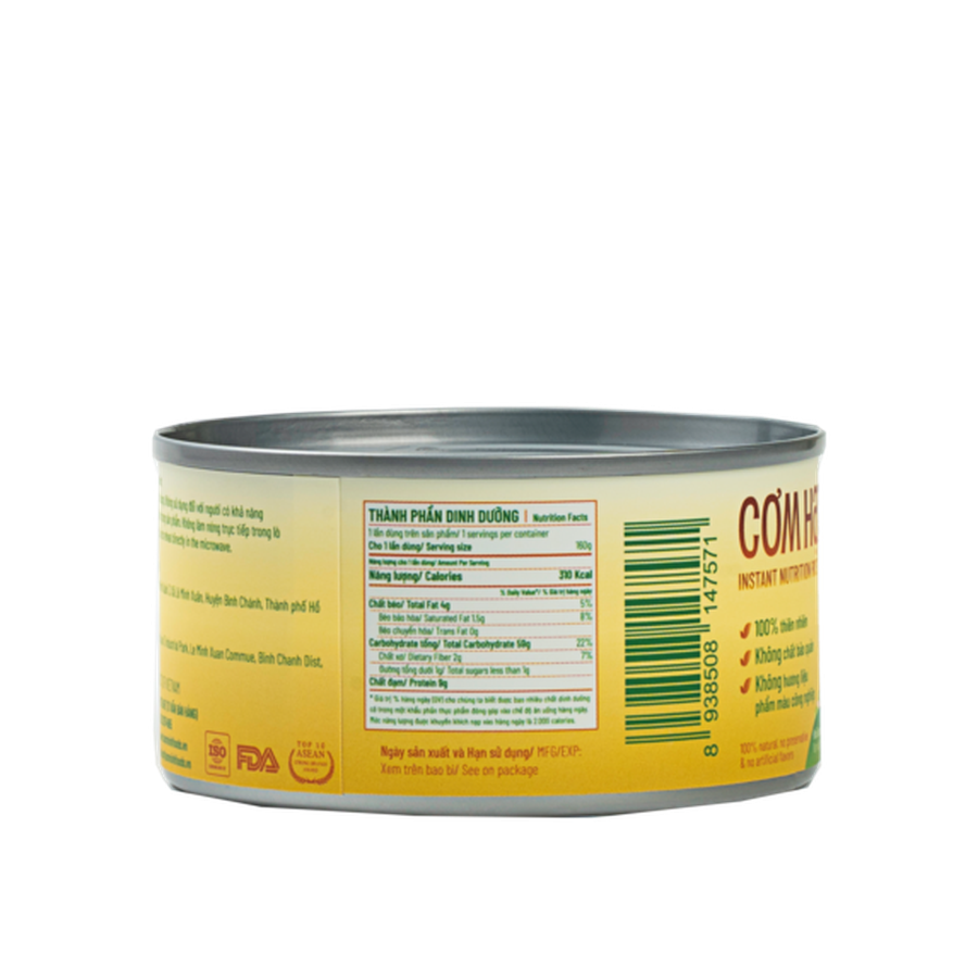 Cơm hạt dinh dưỡng ăn liền 160g