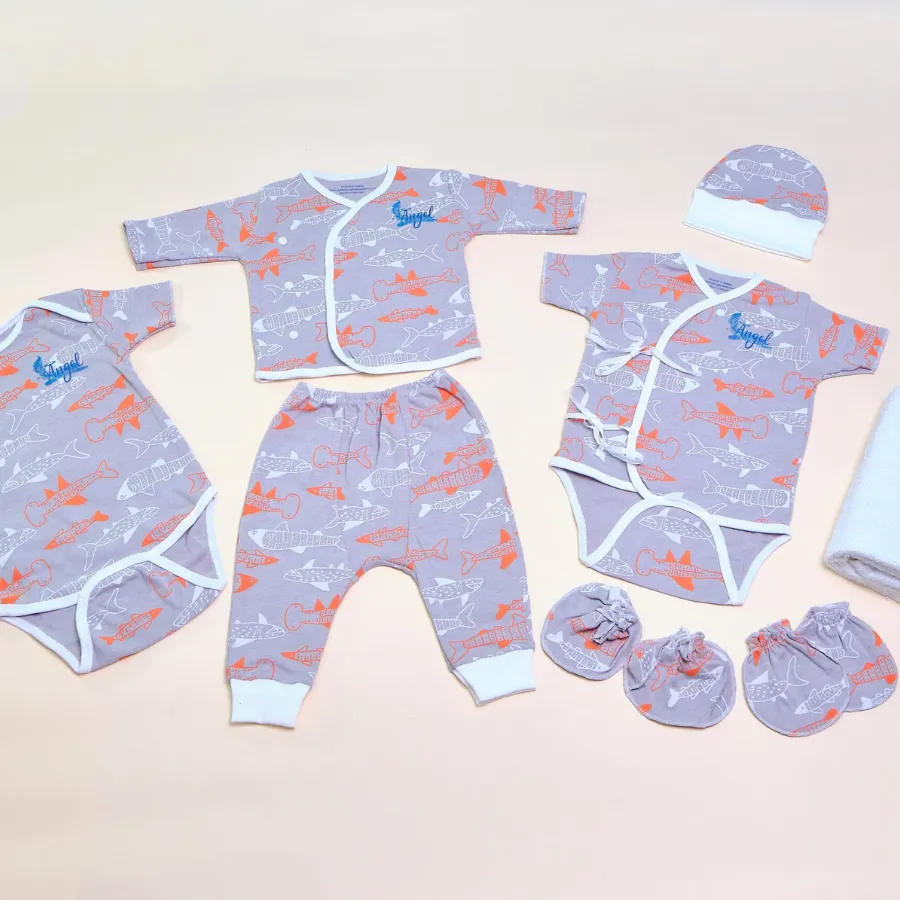 Combo quà tặng mừng đầy tháng hình con cá