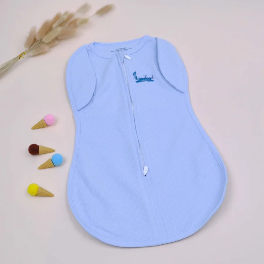 Combo quà tặng mừng đầy tháng mây mềm 0-6 tháng màu xanh lớn