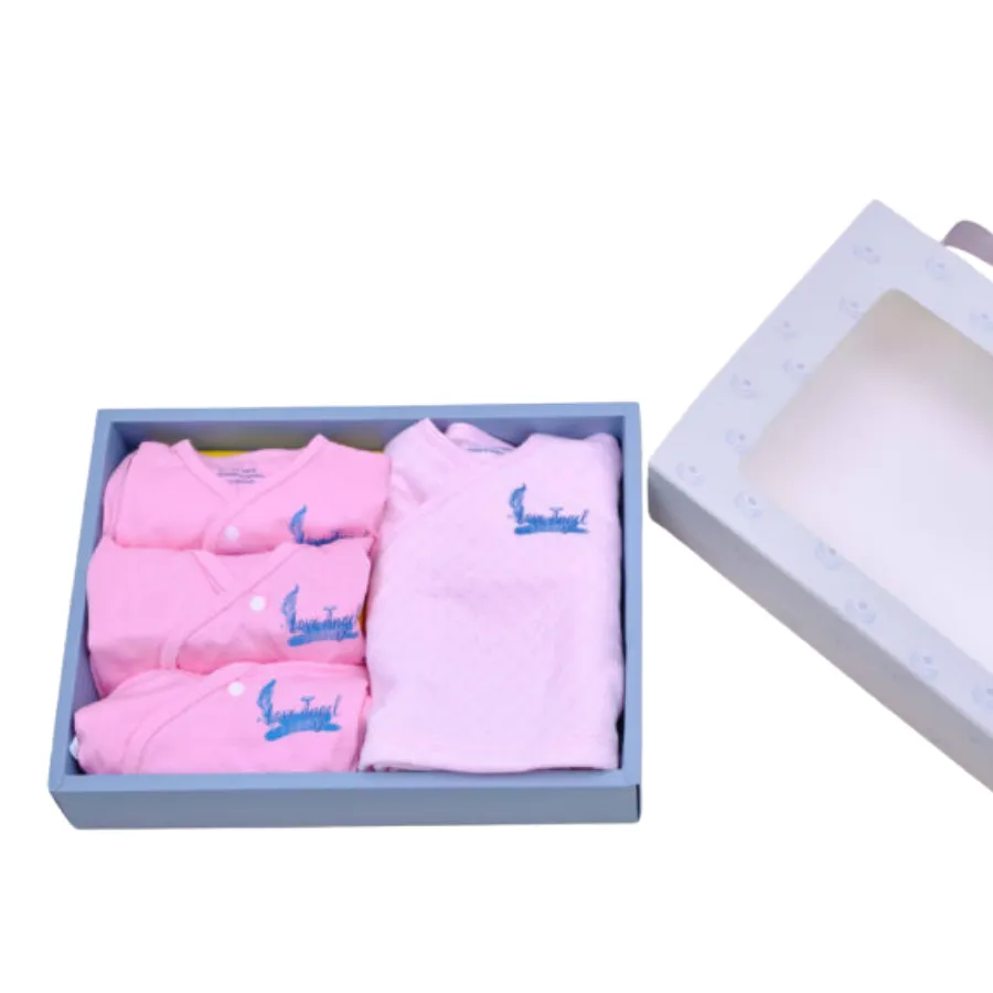 Combo quà tặng mừng đầy tháng loveangle hồng