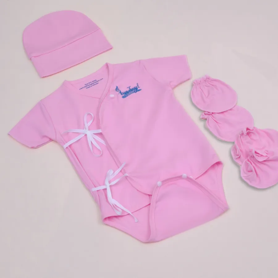 Combo quà tặng mừng đầy tháng loveangle hồng