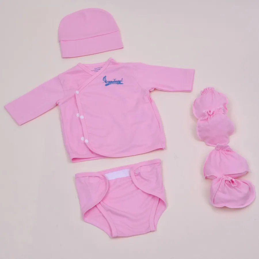 Combo quà tặng mừng đầy tháng loveangle hồng