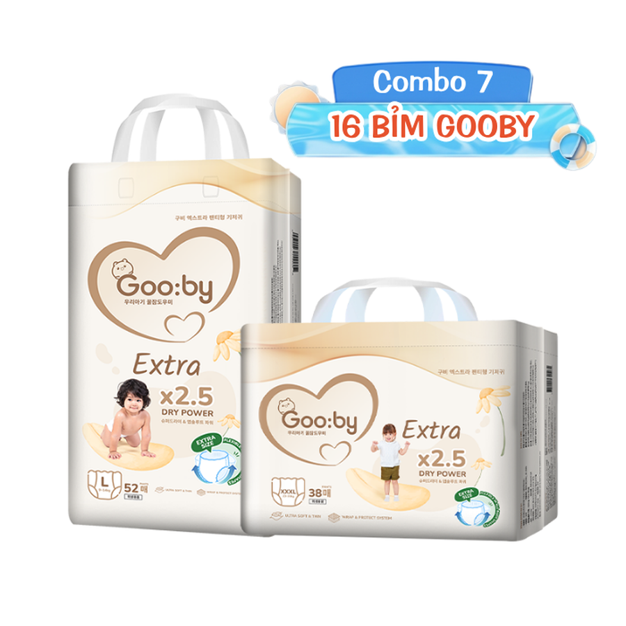 Combo 7 - 16 bỉm Gooby Extra