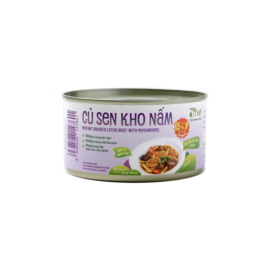 Củ sen kho nấm ăn liền 140g