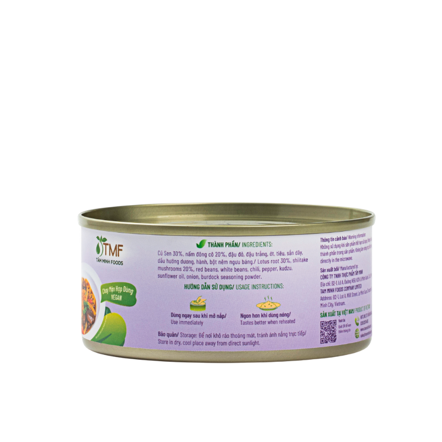 Củ sen kho nấm ăn liền 140g