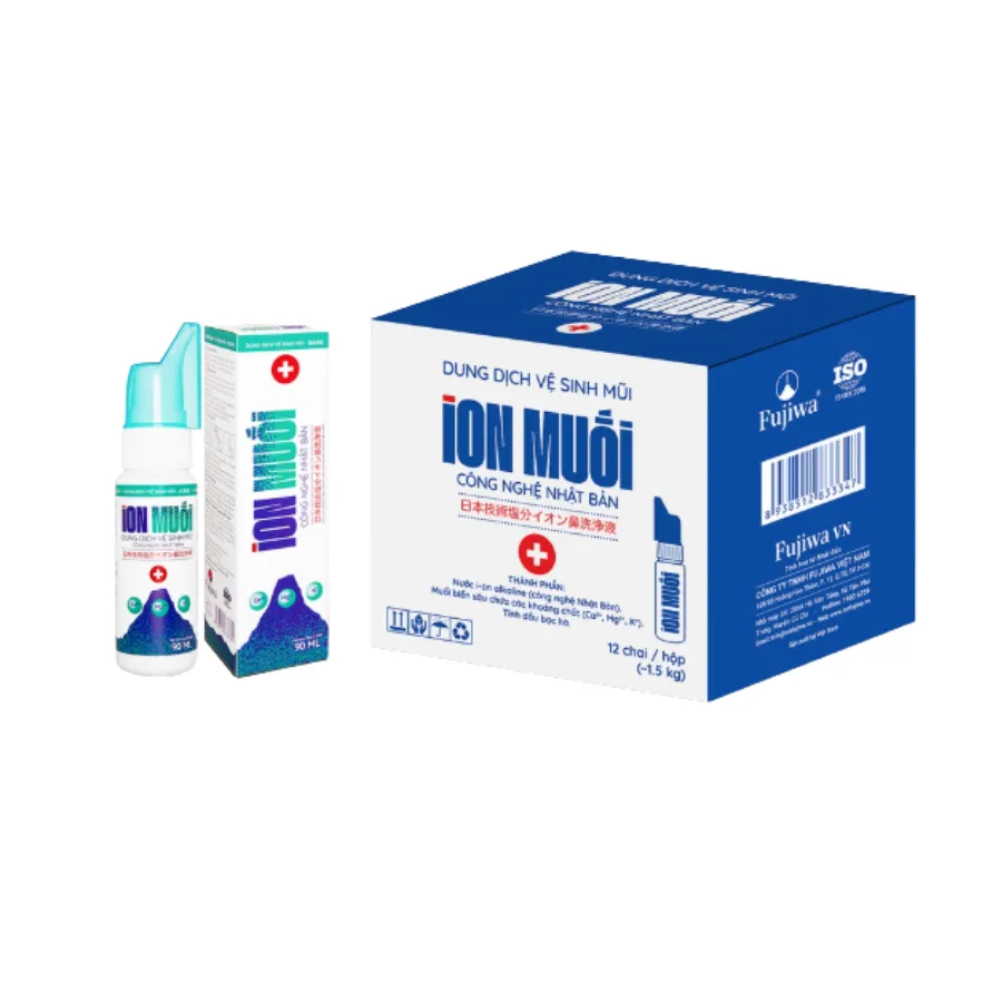 Dung Dịch Vệ Sinh Mũi I-ON Muối - Hộp 12 Chai