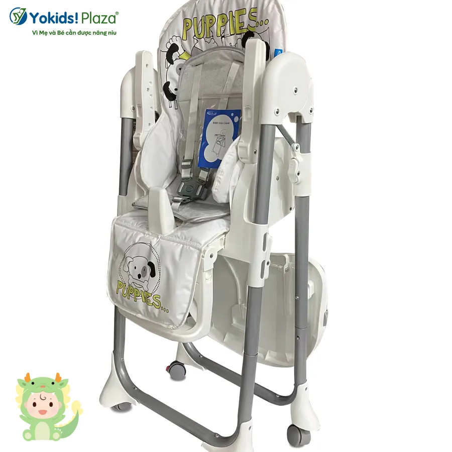 Ghế ăn dặm Gluck BXS-216 – Ghế ăn thông minh cho bé từ 6 tháng