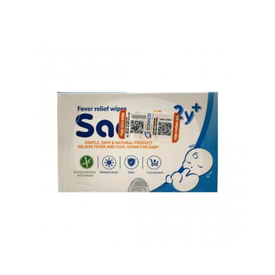 Khăn lau hạ sốt Sachi 2Y+ (5 gói)