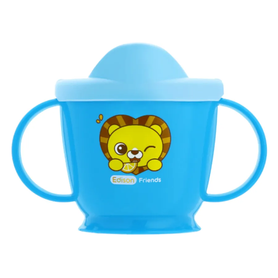 Ly tập uống inox Edison màu xanh