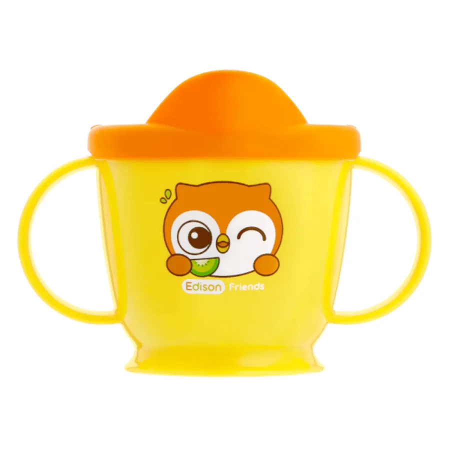 Ly tập uống inox Edison màu vàng